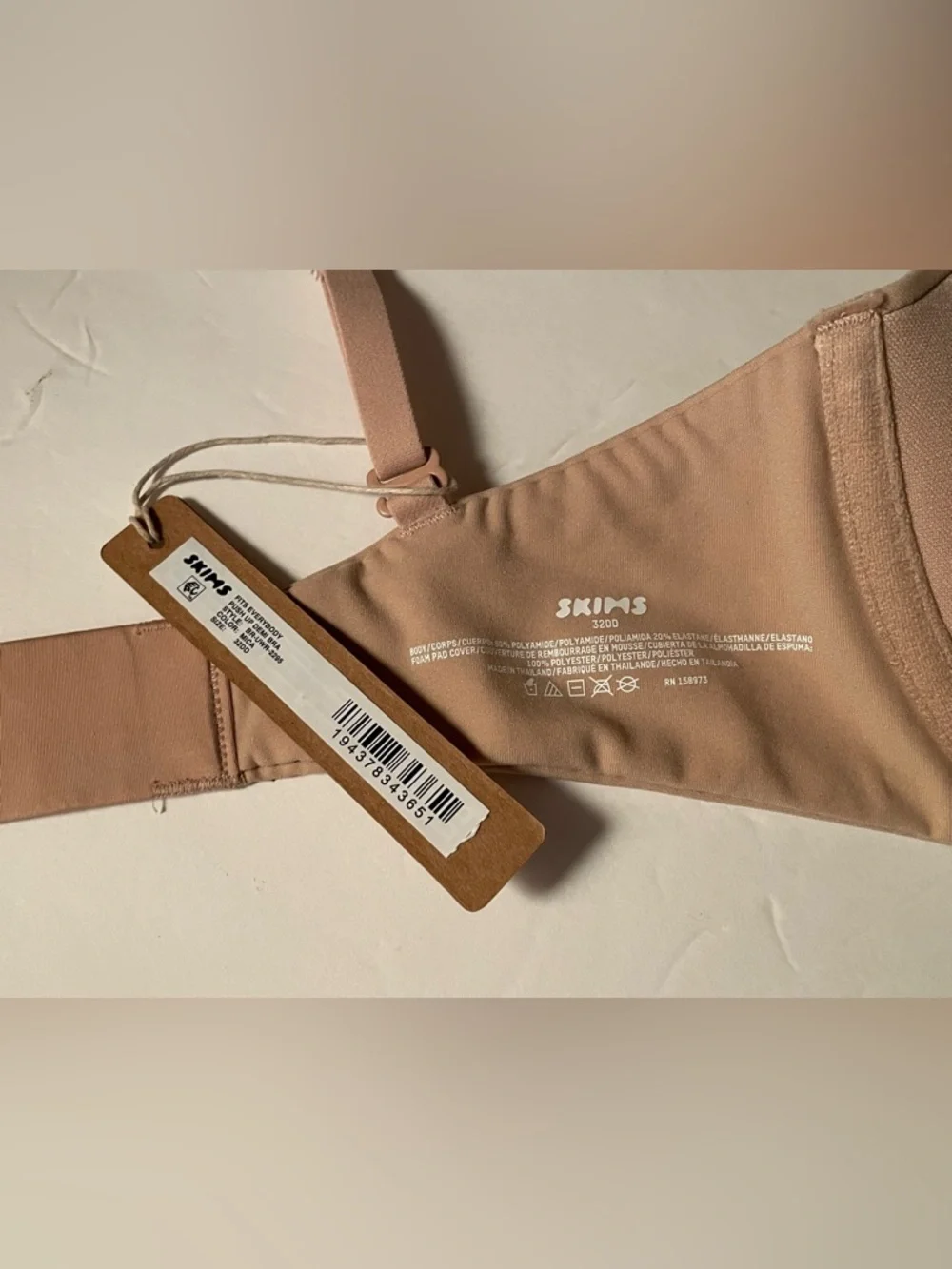 SKIMS NWT Fits Everybody Push up Demi bra Size 32DD Color Mica - Picture 6 of 8